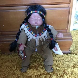 Native American porcelain doll